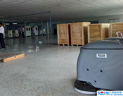 旭潔洗地機在手，車間廠房地面清潔我有