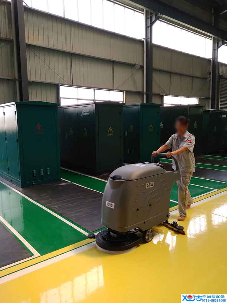 旭潔手推式多功能全自動洗地機，工廠生產倉庫工業(yè)洗地機2